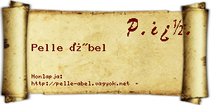 Pelle Ábel névjegykártya