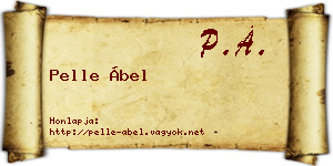 Pelle Ábel névjegykártya