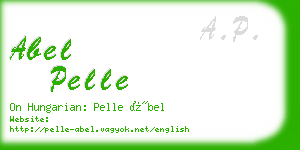 abel pelle business card